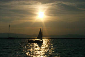 Boat on Champlain