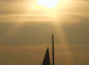 Boat on Champlain (Detail)