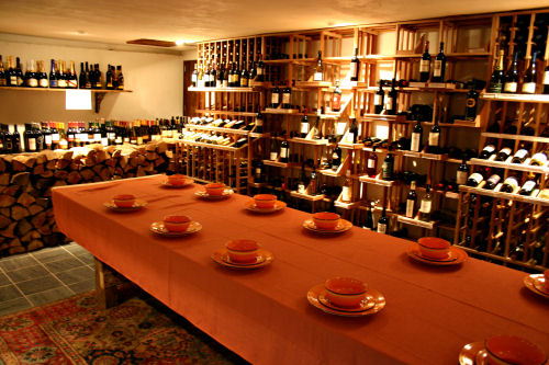 Wine cellar in the Vermont General Store