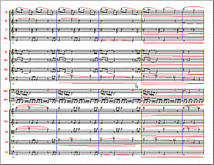 Mirrored Birds Orchestra Score Page
