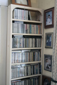 Living room CD shelf
