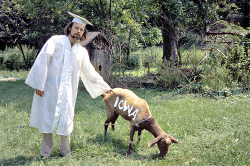 David Gunn and goat, Ohio