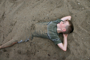 Child in Sand - Portrait
