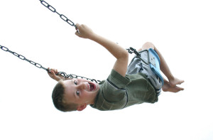 Child on Swing