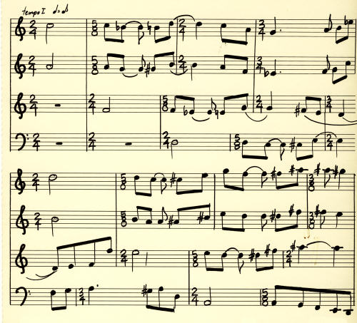 1970 Wind Quartet fourth movement